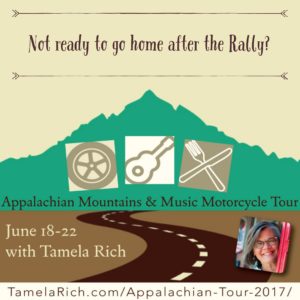 Extend the rally experience with the Appalachian Mountains and Music Motorcycle Tour